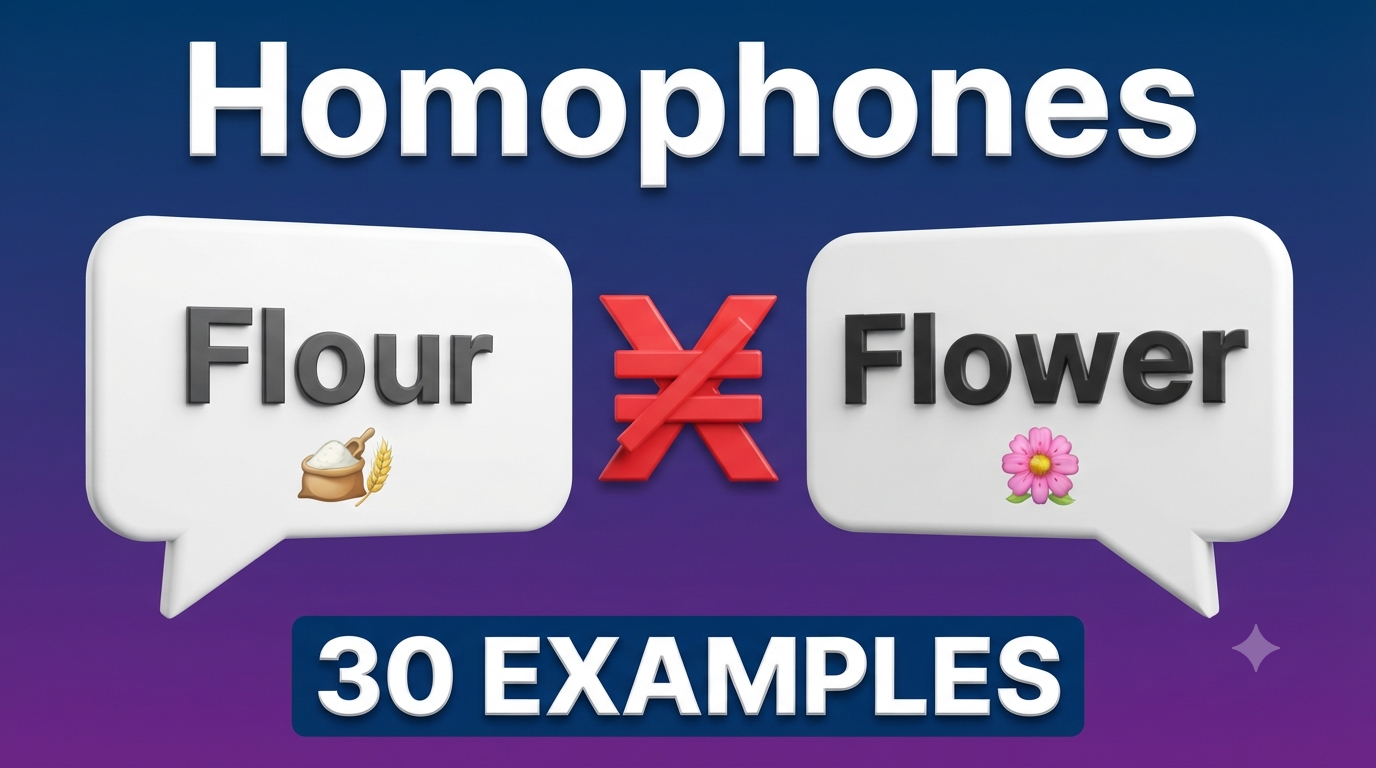 Homophones in English